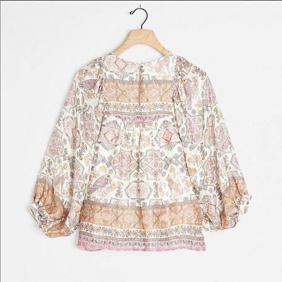 Anthropologie Flora Silk Blouse  - Picture 2 of 7